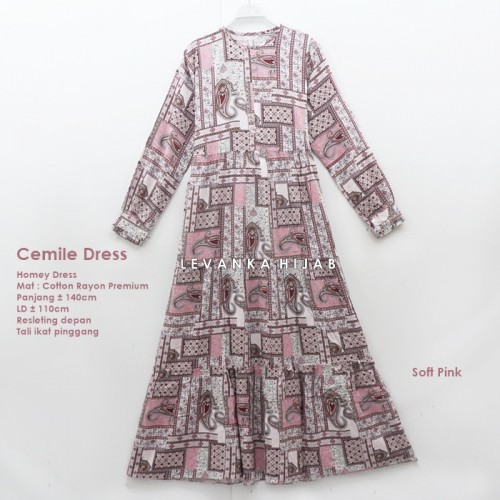 Cemile-003 Cemile Dress Katun Rayon Premium